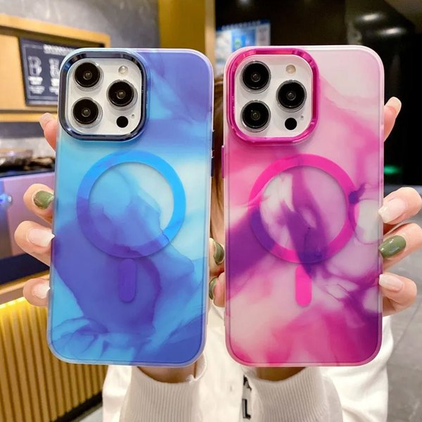 iPhone 14 Pro Kuori Kuvio Vaaleanpunainen
