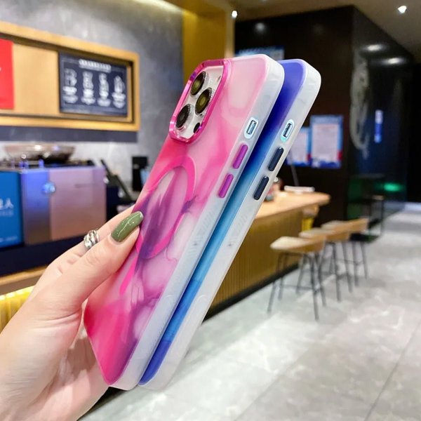 iPhone 14 Pro Kuori Kuvio Vaaleanpunainen