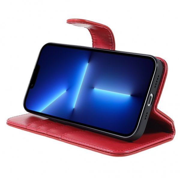 iPhone 14 Pro Max Kotelo Essential Leather Poppy Red