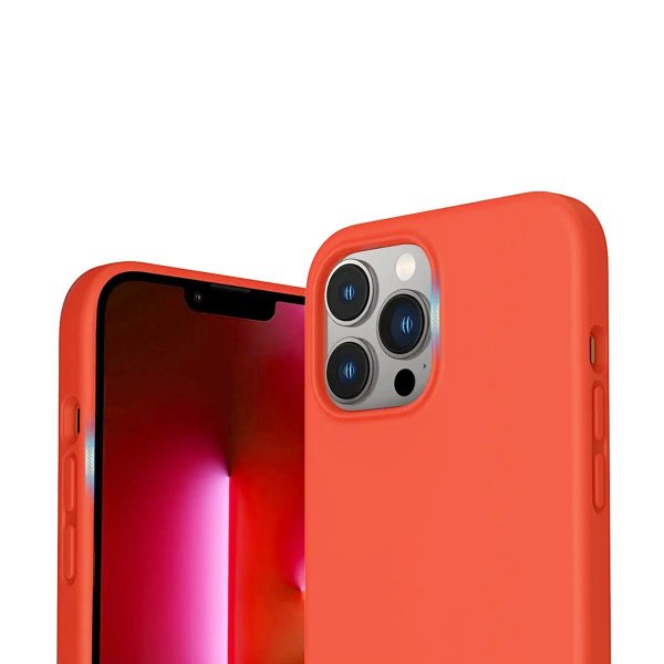 iPhone 14 Pro Max Kuori Silikoni Vaaleanpunainen