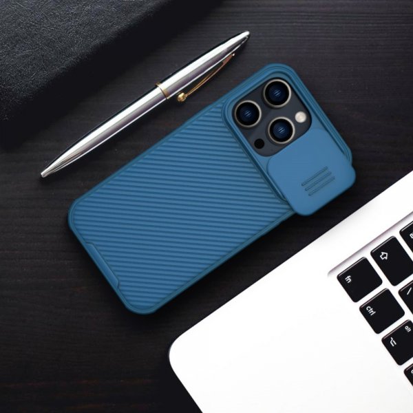 iPhone 14 Pro Max Kuori CamShield Sininen
