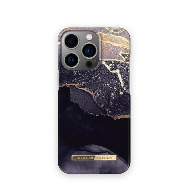 iPhone 14 Pro Max Kuori Fashion Case MagSafe Golden Twilight Marble