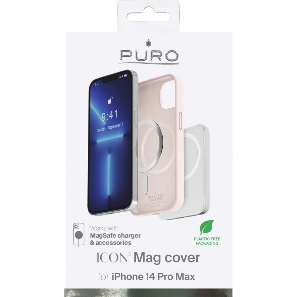 iPhone 14 Pro Max Kuori ICON Mag Vaaleanpunainen