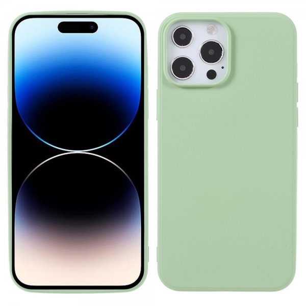 iPhone 14 Pro Max Kuori Liquid Silicone Vaaleanvihreä