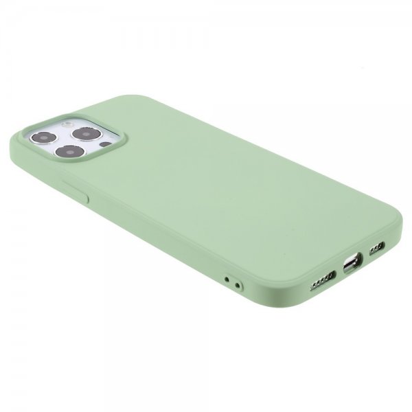 iPhone 14 Pro Max Kuori Liquid Silicone Vaaleanvihreä