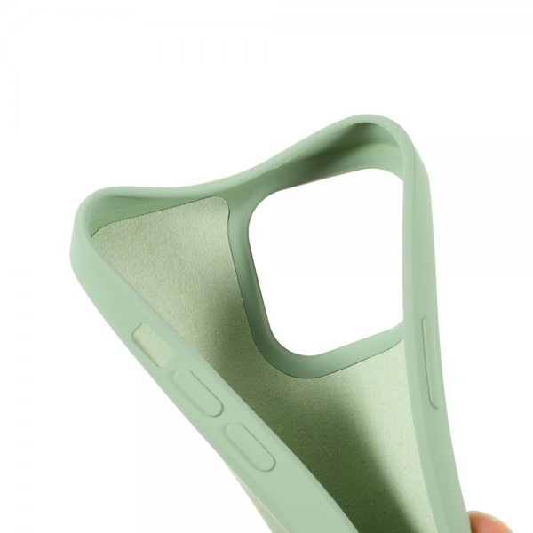 iPhone 14 Pro Max Kuori Liquid Silicone Vaaleanvihreä