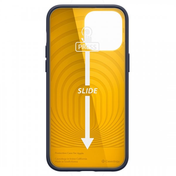 iPhone 14 Pro Max Kuori Näytönsuoja Nano Pop 360 Blueberry Navy