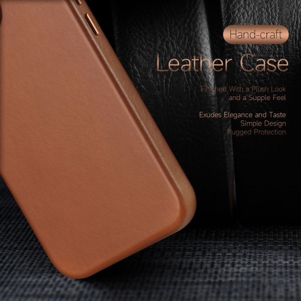 iPhone 14 Pro Max Kuori Naples Series MagSafe Vaaleanruskea