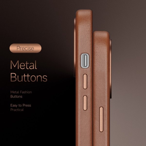 iPhone 14 Pro Max Kuori Naples Series MagSafe Vaaleanruskea
