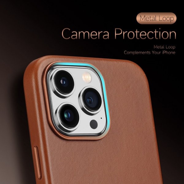 iPhone 14 Pro Max Kuori Naples Series MagSafe Vaaleanruskea