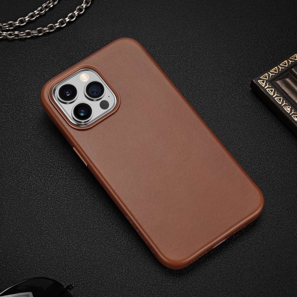 iPhone 14 Pro Max Kuori Naples Series MagSafe Vaaleanruskea