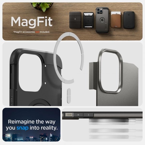 iPhone 14 Pro Max Kuori Tough Armor MagFit Gunmetal
