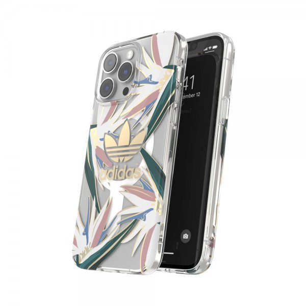 iPhone 14 Pro Max Kuori Trefoil Clear Case MagSafe Gold