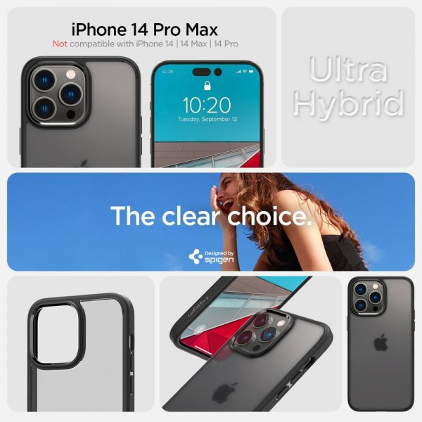 iPhone 14 Pro Max Kuori Ultra Hybrid Frost Black
