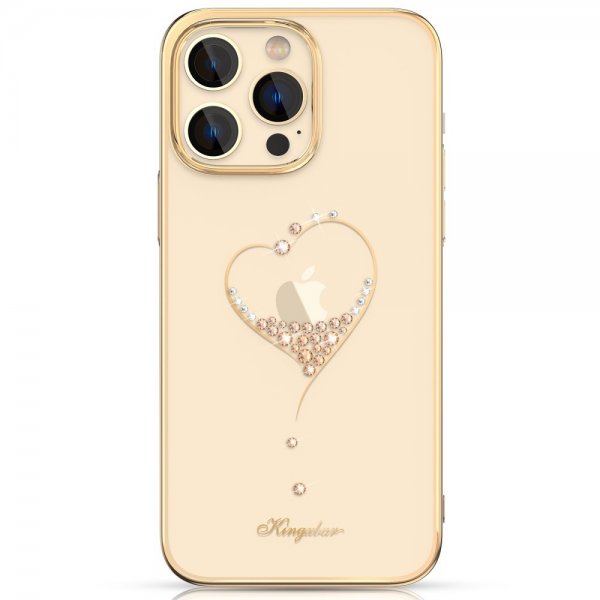 iPhone 14 Pro Kuori Sydänkuvio Kulta
