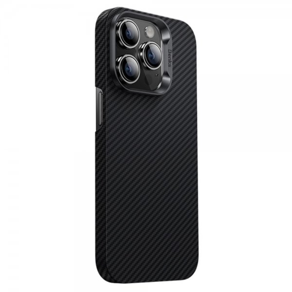 iPhone 14 Pro Kuori Kevlar MagSafe Musta