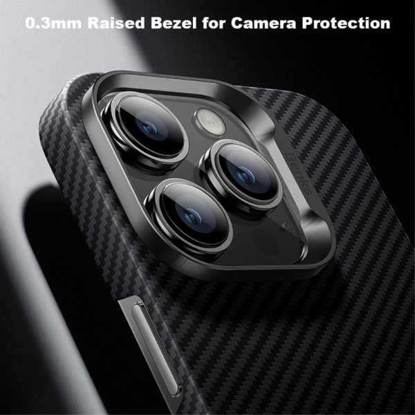 iPhone 14 Pro Kuori Kevlar MagSafe Musta