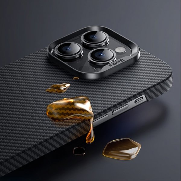 iPhone 14 Pro Kuori Kevlar MagSafe Musta