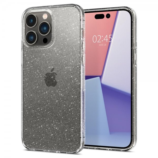 iPhone 14 Pro Kuori Liquid Crystal Glitter Crystal Quartz