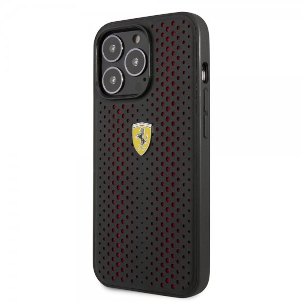 iPhone 14 Pro Kuori Logo Perforoitu Punainen