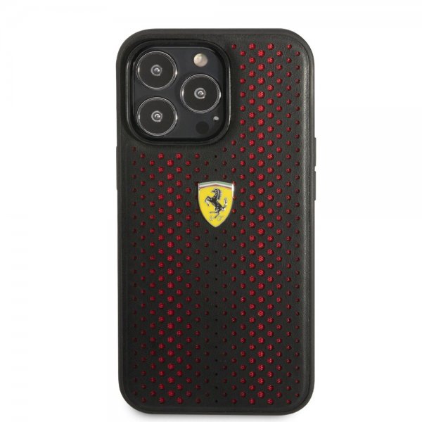 iPhone 14 Pro Kuori Logo Perforoitu Punainen