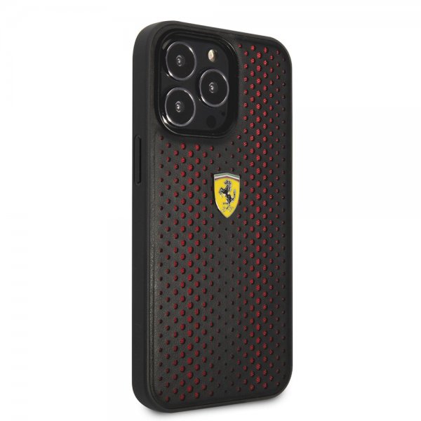 iPhone 14 Pro Kuori Logo Perforoitu Punainen