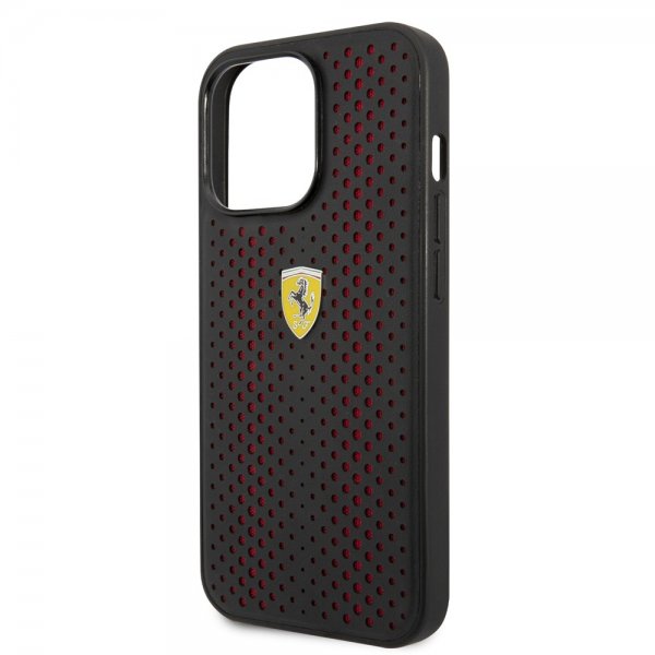 iPhone 14 Pro Kuori Logo Perforoitu Punainen