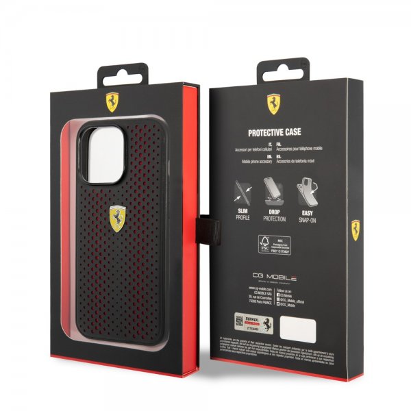 iPhone 14 Pro Kuori Logo Perforoitu Punainen