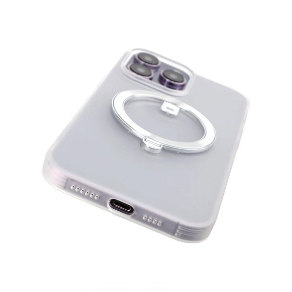 iPhone 14 Pro Kuori MagSafe Ring Valkoinen