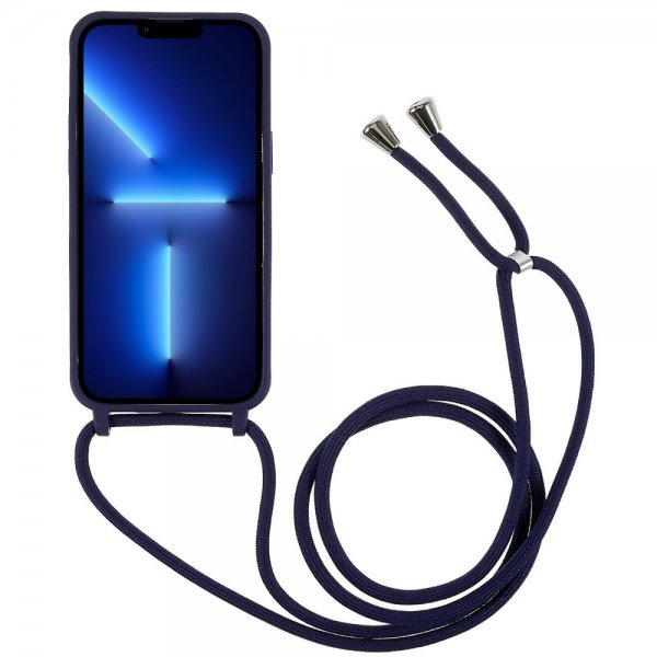 iPhone 14 Pro Kuori Hihnalla Sininen