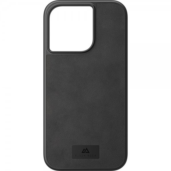 iPhone 14 Pro Kuori Real Leather Case Musta