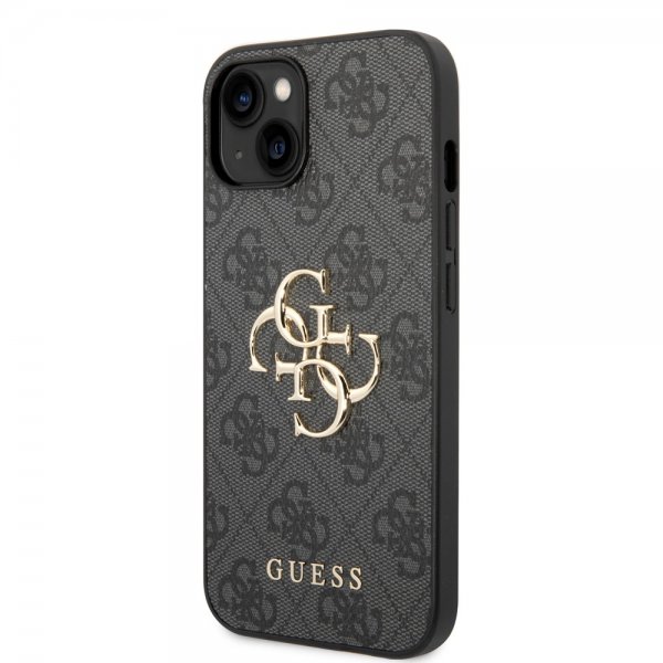 iPhone 14 Kuori Big Metal Logo Harmaa