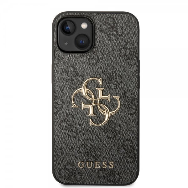 iPhone 14 Kuori Big Metal Logo Harmaa