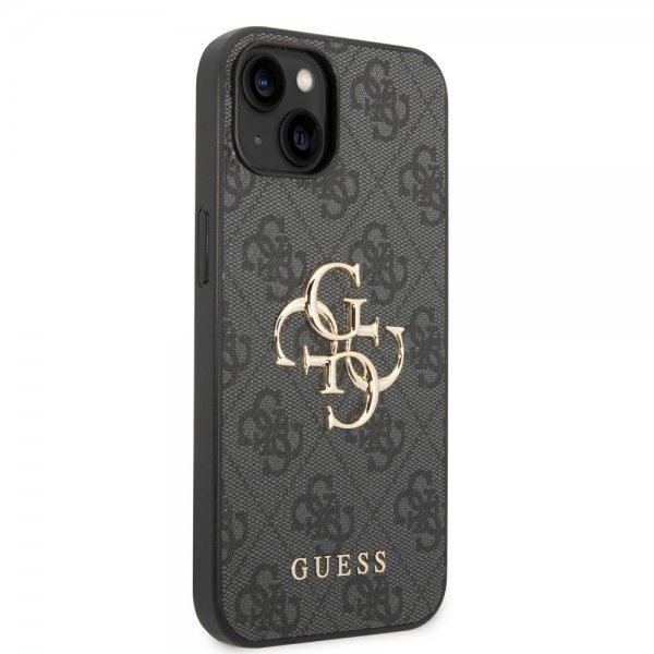 iPhone 14 Kuori Big Metal Logo Harmaa