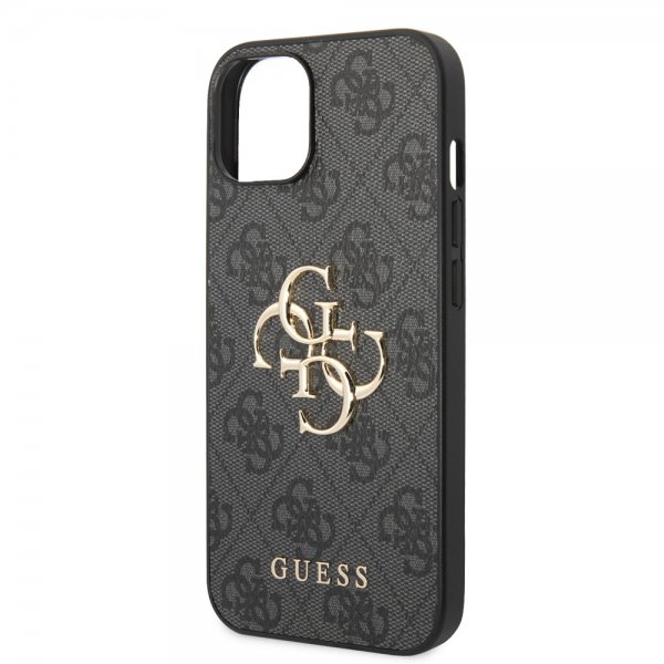 iPhone 14 Kuori Big Metal Logo Harmaa