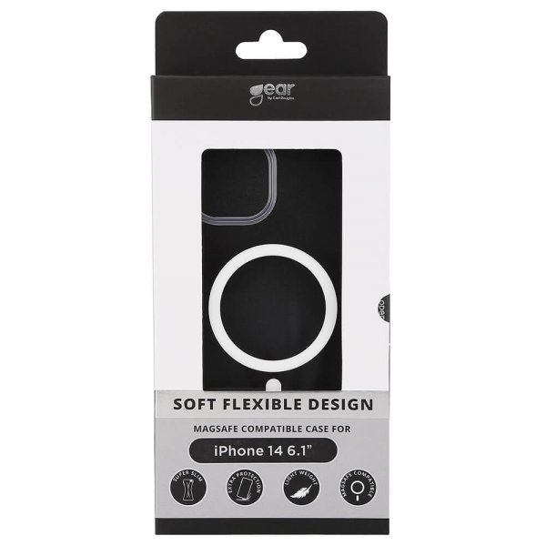 iPhone 13/iPhone 14 Kuori MagSeries Transparent Kirkas