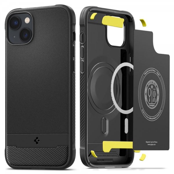 iPhone 14 Kuori Rugged Armor MagFit Matte Black