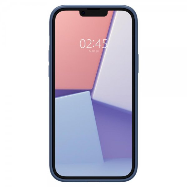 iPhone 14 Kuori Silicone Fit MagFit Navy Blue