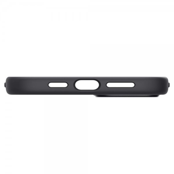 iPhone 14 Kuori Silicone Fit MagFit Musta