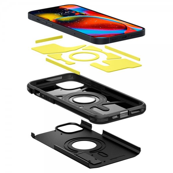 iPhone 14 Kuori Tough Armor MagFit Musta