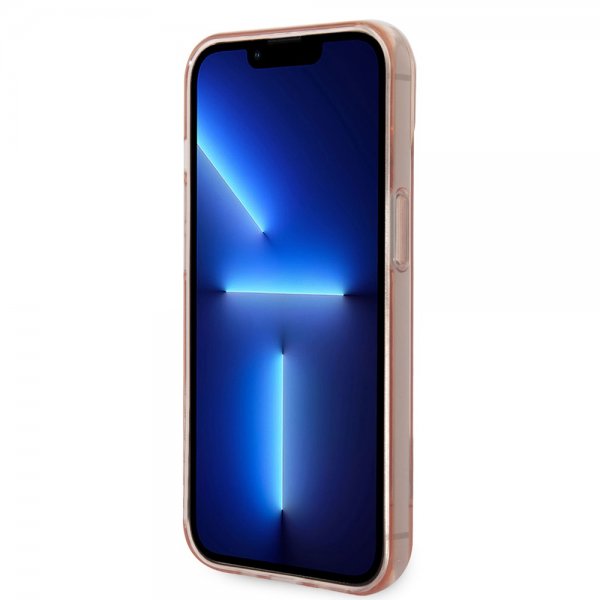 iPhone 14 Kuori Translucent Vaaleanpunainen