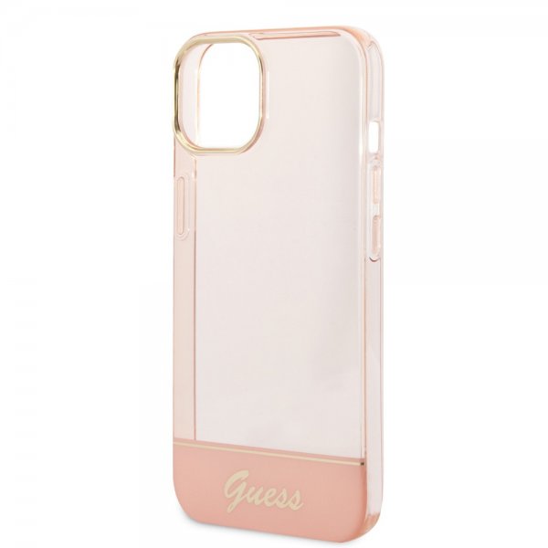 iPhone 14 Kuori Translucent Vaaleanpunainen