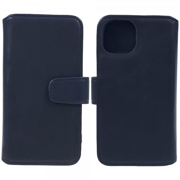 iPhone 15 Plus Fodral Essential Leather Heron Blue