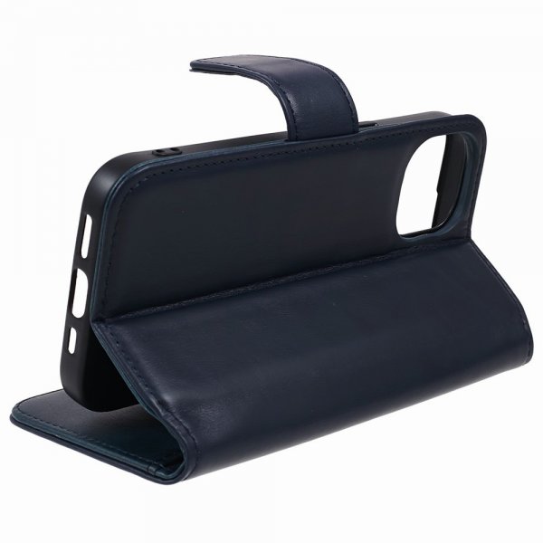 iPhone 15 Plus Kotelo Essential Leather Heron Blue