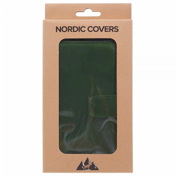 iPhone 15 Plus Kotelo Essential Leather Juniper Green