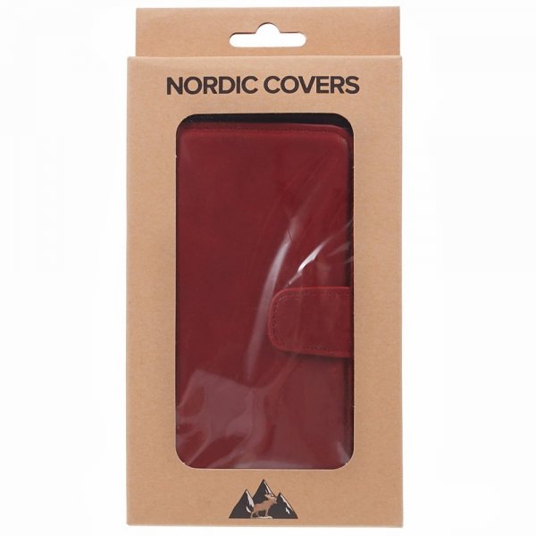 iPhone 15 Plus Kotelo Essential Leather Poppy Red