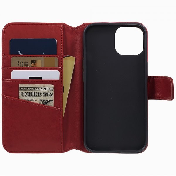 iPhone 15 Plus Kotelo Essential Leather Poppy Red