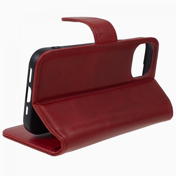 iPhone 15 Plus Kotelo Essential Leather Poppy Red