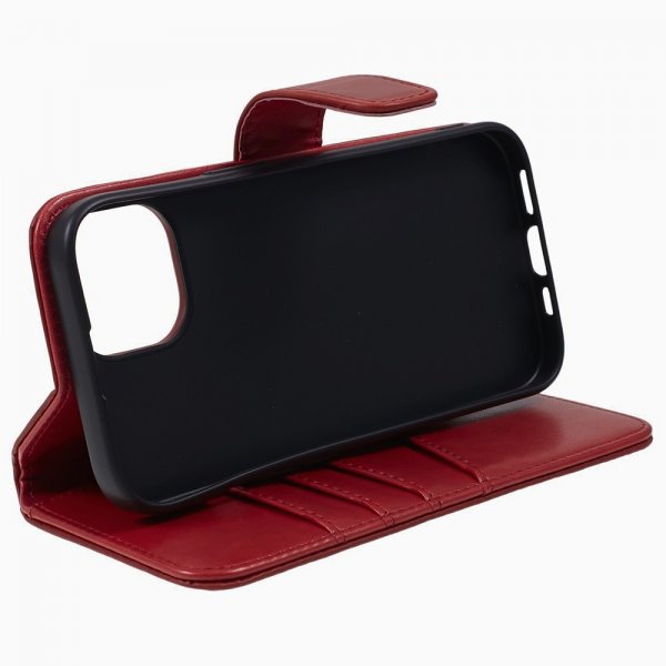 iPhone 15 Plus Kotelo Essential Leather Poppy Red