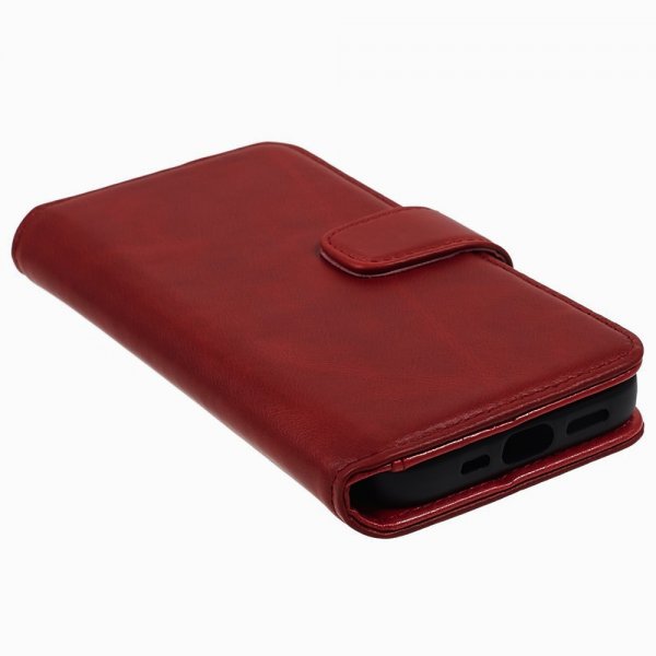 iPhone 15 Plus Kotelo Essential Leather Poppy Red